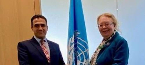 Haydar Ali Ahmad, the new Permanent Representative of the Syrian Arab Republic to the United Nations Office at Geneva