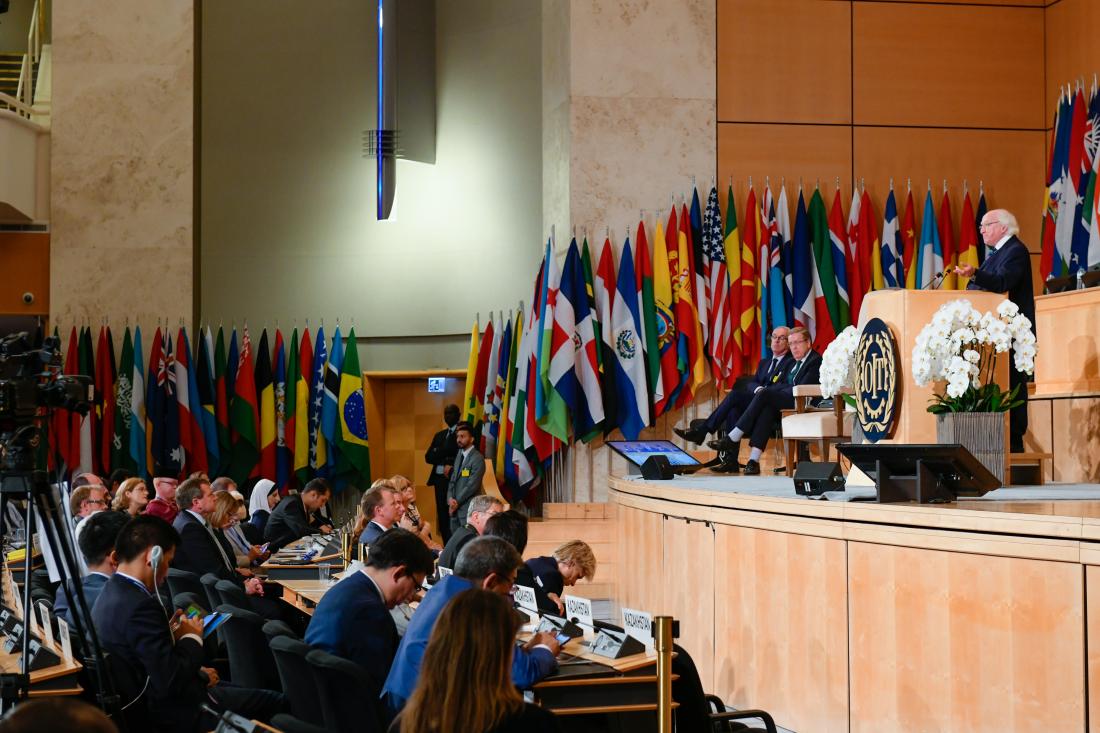 Visit of H.E Mr. Michael D. Higgins, President of Ireland, to the 107th Session of the International Labour Conference on 7 June 2018